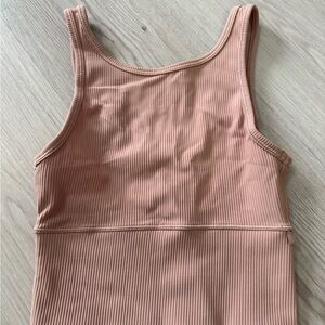 lululemon athletica Ribbed Tank Top in Light Brown
